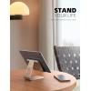 Lamicall Tablet Stand, Adjustable Tablet Holder – Desktop Stand Dock Holder for 4-13″ Tablets, iPad Pro 11, 9.7, 10.5, 12.9 Air Mini, Kindle, Tab, iPhone 17 Pro Max, Switch, Office Desk Accessories(Gold)