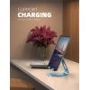 Lamicall Tablet Stand, Adjustable Tablet Holder – Desktop Stand Dock Holder for 4-13″ Tablets, iPad Pro 11, 9.7, 10.5, 12.9 Air Mini, Kindle, Tab, iPhone 17 Pro Max, Switch, Office Desk Accessories(Blue)