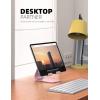 Lamicall Tablet Stand, Adjustable Tablet Holder – Desktop Stand Dock Holder for 4-13″ Tablets, iPad Pro 11, 9.7, 10.5, 12.9 Air Mini, Kindle, Tab, iPhone 17 Pro Max, Switch, Office Desk Accessories(Rose Gold)