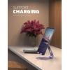 Lamicall Tablet Stand, Adjustable Tablet Holder – Desktop Stand Dock Holder for 4-13″ Tablets, iPad Pro 11, 9.7, 10.5, 12.9 Air Mini, Kindle, Tab, iPhone 17 Pro Max, Switch, Office Desk Accessories(Purple)