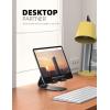 Lamicall Tablet Stand, Adjustable Tablet Holder – Desktop Stand Dock Holder for 4-13″ Tablets, iPad Pro 11, 9.7, 10.5, 12.9 Air Mini, Kindle, Tab, iPhone 17 Pro Max, Switch, Office Desk Accessories(Black)