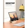 Lamicall Tablet Stand, Adjustable Tablet Holder – Desktop Stand Dock Holder for 4-13″ Tablets, iPad Pro 11, 9.7, 10.5, 12.9 Air Mini, Kindle, Tab, iPhone 17 Pro Max, Switch, Office Desk Accessories(Gold)