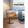 Lamicall Tablet Stand Holder, Gooseneck Tablet Mount – 2.5lb Heavy Duty Base Adjustable Desktop Stand with 360 Degree Rotating for 4.7-13″ Tablets, iPad Pro 12.9 Air Mini, Fire, Kindle, Tabs, Black