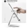 Lamicall Tablet Stand, Tablet Holder for Desk – Multi-Angle Adjustable Tablet Desktop Dock Cradle, Compatible with iPad Pro 11, 12.9, Air, Mini, Fire HD, Galaxy Tab, and Other 4-13″ Tablets, Black(Silver)