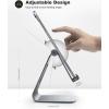 Lamicall Tablet Stand, Tablet Holder for Desk – Multi-Angle Adjustable Tablet Desktop Dock Cradle, Compatible with iPad Pro 11, 12.9, Air, Mini, Fire HD, Galaxy Tab, and Other 4-13″ Tablets, Black(Grey)