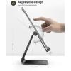 Lamicall Tablet Stand, Tablet Holder for Desk – Multi-Angle Adjustable Tablet Desktop Dock Cradle, Compatible with iPad Pro 11, 12.9, Air, Mini, Fire HD, Galaxy Tab, and Other 4-13″ Tablets, Black(Black)