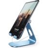 imageLamicall Tablet Stand Adjustable Tablet Holder  Desktop Stand Dock Holder for 413 Tablets iPad Pro 11 97 105 129 Air Mini Kindle Tab iPhone 17 Pro Max Switch Office Desk AccessoriesBlue