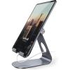 Lamicall Tablet Stand, Adjustable Tablet Holder – Desktop Stand Dock Holder for 4-13″ Tablets, iPad Pro 11, 9.7, 10.5, 12.9 Air Mini, Kindle, Tab, iPhone 17 Pro Max, Switch, Office Desk Accessories(Gray)