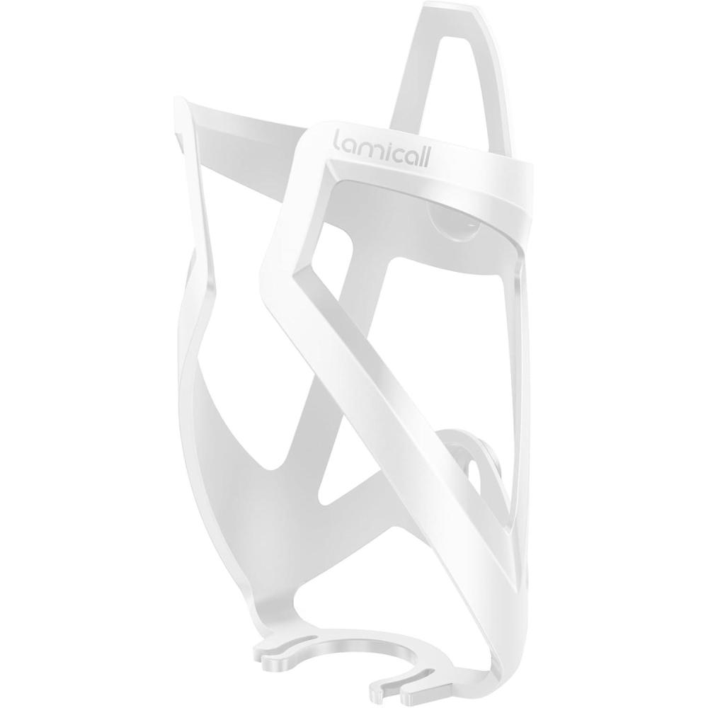 imageLamicall Bike Water Bottle Holder  12 Oz Ultralight amp Sturdy Bike Cup Holder Bicycle Drink Cage Cycling Bike Water Bottle Cage with Screw Tool for 275394 Diameter BottlesWhite