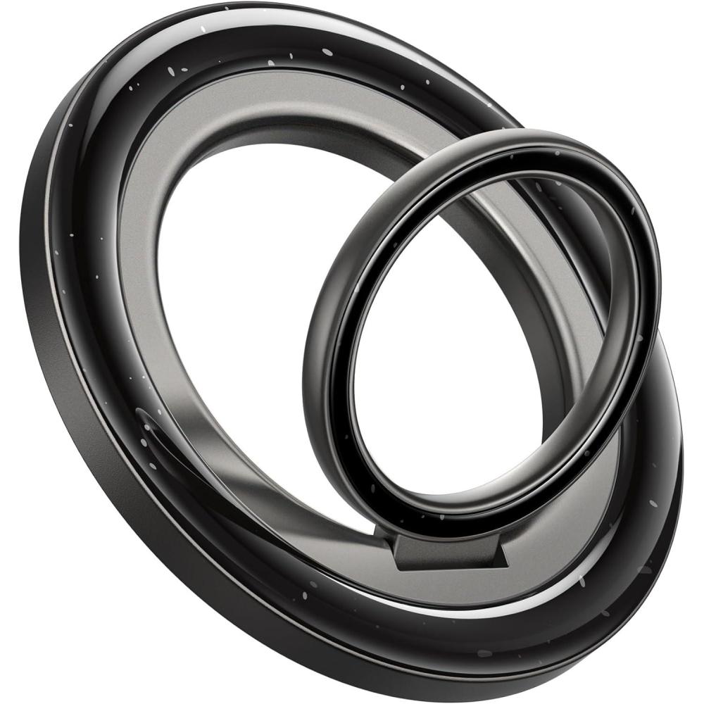 imageLamicall Magnetic Phone Ring Grip for MagSafe  44lbs Ultra Magnet Finger Holder Fathers Day for Father 360 Metal Gear Hinge Ring Stand for iPhone 16 15 14 Pro Max Cases Mag Safe AccessoriesMidnight Black