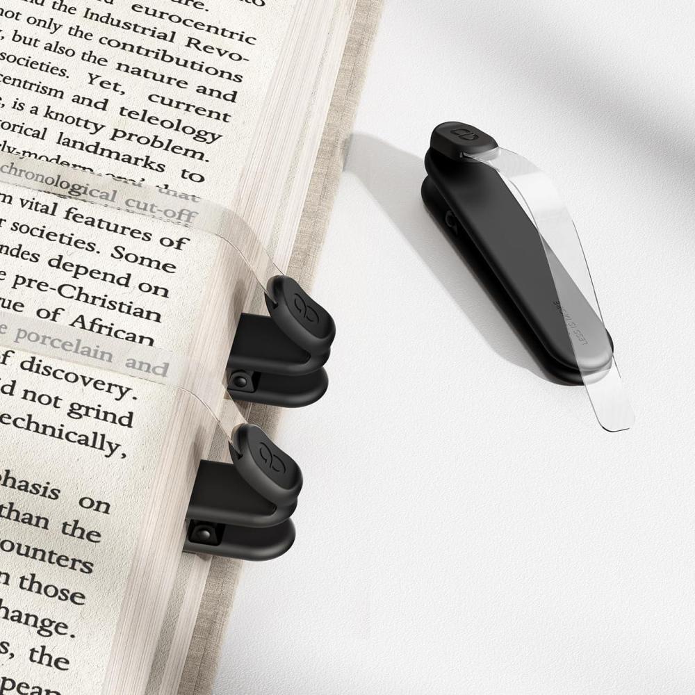imageLamicall ThickBook Friendly 3Pack Silicone Automatic Bookmark Clear View Book Marks for Reading Women Kids Men Cute Book Page Markers Clip Reading Accessories Gifts for Book LoversAblack
