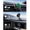 Lamicall 15W for MagSafe Car Mount Charger – [20X Strong Magnets] Wireless Car Phone Holder Charger, Magnetic Phone Holders for Car Vent Dash Gift Accessories for Women Men for iPhone 17 Pro Max Black(Black)