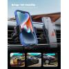 Lamicall 2026 Wider Clamp & Metal Hook Car Phone Holder Vent [Thick Cases Friendly] Phone Holders for Your Car Mount Automobile Hands Free Cradle Air Vent for iPhone 16 15 14 13 Pro Max Smartphone(Black)