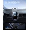 Lamicall 2026 Wider Clamp & Metal Hook Car Phone Holder Vent [Thick Cases Friendly] Phone Holders for Your Car Mount Automobile Hands Free Cradle Air Vent for iPhone 16 15 14 13 Pro Max Smartphone(NEW Upgraded – Lucite Black)