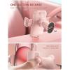 Lamicall 2026 Wider Clamp & Metal Hook Car Phone Holder Vent [Thick Cases Friendly] Phone Holders for Your Car Mount Automobile Hands Free Cradle Air Vent for iPhone 16 15 14 13 Pro Max Smartphone(NEW Upgraded – Pink)