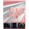 Lamicall 2026 Wider Clamp & Metal Hook Car Phone Holder Vent [Thick Cases Friendly] Phone Holders for Your Car Mount Automobile Hands Free Cradle Air Vent for iPhone 16 15 14 13 Pro Max Smartphone(NEW Upgraded – Pink)