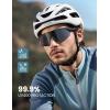 Lamicall 24g Polarized Sports Sunglasses for Men Women – UV400 Protection Sun Glasses for Running Cycling Baseball Fishing(Black Frame-gray Lens)