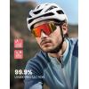 Lamicall 24g Polarized Sports Sunglasses for Men Women – UV400 Protection Sun Glasses for Running Cycling Baseball Fishing(Black Frame-orange Lens)