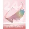 Lamicall 24g Polarized Sports Sunglasses for Men Women – UV400 Protection Sun Glasses for Running Cycling Baseball Fishing(Pink Frame-deep Pink Lens)