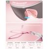 Lamicall 24g Polarized Sports Sunglasses for Men Women – UV400 Protection Sun Glasses for Running Cycling Baseball Fishing(Transparent Frame-pink Lens)