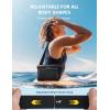 Lamicall [2Pack Waterproof Fanny Packs, Dry Bag Pouch – [Elastic Waist Strap] Phone Waterproof Waist Pouch Dry Bag, Beach, Kayaking, Swimming, Cruise Essentials, 8.7” for iPhone 16 15 14 13 Pro Max(Black)