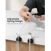 Lamicall 6Pack 3-in-1 Cord Spring Clip Holder – Small Clips for Desk Cable Organizer, Adhesive Adjustable Cable Holder for Charger Wire, USB Cord, Office, Car, Cord Management, Desk Accessories(6Pack – 3Slot)