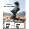 Lamicall Aluminum Phone Tripod Mount with 3 Cold Shoes & Arca Port & 1/4″ Thread, [Wider Clamp] Camera Phone Holder Adapter for iPhone 17 Smartphone Tripod Cell Phone Holder for Video Streaming Vlog
