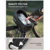 Lamicall Bike Frame Bag Waterproof – [1s Release] [2 in 1] Bike Phone Mount Holder, Bicycle Top Tube Bag, Cycling Pouch with Rain Cover, Bikes Accessories for Phones Under 7″(Medium)