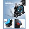 Lamicall Bike Phone Holder, Motorcycle Mount – Motorcycle Phone Holder, Handlebar Cell Phone Clamp, Scooter Phone Clip for iPhone Air 17 Pro Max, 16 15 Pro Max Plus, S20, More 4.7 to 6.8″ Smartphones(Blue)