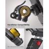 Lamicall Bike Phone Holder, Motorcycle Mount – Motorcycle Phone Holder, Handlebar Cell Phone Clamp, Scooter Phone Clip for iPhone Air 17 Pro Max, 16 15 Pro Max Plus, S20, More 4.7 to 6.8″ Smartphones(Yellow)
