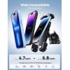 Lamicall Bike Phone Holder, Motorcycle Mount – Motorcycle Phone Holder, Handlebar Cell Phone Clamp, Scooter Phone Clip for iPhone Air 17 Pro Max, 16 15 Pro Max Plus, S20, More 4.7 to 6.8″ Smartphones(Black)