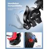 Lamicall Bike Phone Holder, Motorcycle Mount – Motorcycle Phone Holder, Handlebar Cell Phone Clamp, Scooter Phone Clip for iPhone Air 17 Pro Max, 16 15 Pro Max Plus, S20, More 4.7 to 6.8″ Smartphones(Red)