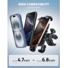 Lamicall Bike Phone Holder Mount – Motorcycle Handlebar Phone Mount Clamp, One Hand Operation, ATV Scooter Phone Clip for iPhone Air 17 16 15 Pro Max / 14 Plus, S20 and 4.7-6.8″ Cellphone, Black(Black)