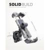 Lamicall Bike Phone Mount Holder – Motorcycle Phone Mount, Adjustable Cell Phone Holder, Bicycle Scooter Handlebar Cradle Clip for iPhone Air 17 Pro Max/ 16 Plus, 15 Plus, iPhone 14 and 4.7-6.8″ Phone(Transparent)