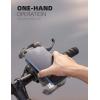 Lamicall Bike Phone Mount Holder – Motorcycle Phone Mount, Adjustable Cell Phone Holder, Bicycle Scooter Handlebar Cradle Clip for iPhone Air 17 Pro Max/ 16 Plus, 15 Plus, iPhone 14 and 4.7-6.8″ Phone(Transparent)