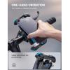 Lamicall Bike Phone Mount Holder – Motorcycle Phone Mount, Adjustable Cell Phone Holder, Bicycle Scooter Handlebar Cradle Clip for iPhone Air 17 Pro Max/ 16 Plus, 15 Plus, iPhone 14 and 4.7-6.8″ Phone(Blue)