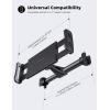 Lamicall Car Headrest Mount, Tablet Headrest Holder – Stand Cradle Compatible with iPad Pro Air Mini, Galaxy Tabs, Other 4.7-10.5″ Cellphones and Tablets – Black(Black)