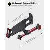 Lamicall Car Headrest Mount, Tablet Headrest Holder – Stand Cradle Compatible with iPad Pro Air Mini, Galaxy Tabs, Other 4.7-10.5″ Cellphones and Tablets – Black(Red)