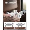 Lamicall Car Headrest Tablet Holder – [3 in 1 Extension Arm] Adjustable Tablet Car Mount for Back Seat, Road Trip Essentials for Kids, for 4.7-11″ Device Like iPad Pro, Air, Mini, Galaxy, Fire, Black(White)