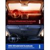 Lamicall Car Windshield Sunshade Umbrella – 5-Layer UV Block, 10-Rib Fiberglass Frame for Heat Insulation, 57″x33″ Front Window Interior Sun Protection, for Medium Sedan, SUV Windshield