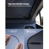 Lamicall Car Windshield Sunshade Umbrella – Foldable Car Windshield Sun Shade Cover, 5 Layers UV Block Coating, 52″x31″ Front Window Heat Insulation Protection, for Auto Sedan, SUV Windshield