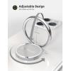 Lamicall Cell Phone Ring Holder Stand – Phone Finger Gip Kickstand, 360° Rotation Polished Metal Grip for Magnetic Car Mount, Fit for iPhone 17/16/15/14 Pro Max Air, Android Smartphone Accessories(Sliver-02)