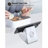 Lamicall Cell Phone Stand, Desk Phone Holder Cradle, Compatible with Phone 12 Mini 11 Pro Xs Max XR X 8 7 6 Plus SE, All Smartphones Charging Dock, Office Desktop Accessories – Silver(Sliver)