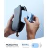 Lamicall Cell Phone Stand for Desk – [Height Adjustable] Foldable Mobile Phone Holder, Portable Stand for iPhone 17 16 15 14 13 12 11 Pro Max Plus Air, Galaxy S25 S24, Telephone, Office Accessories(Blue)