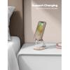 Lamicall Cell Phone Stand for Desk – [Height Adjustable] Foldable Mobile Phone Holder, Portable Stand for iPhone 17 16 15 14 13 12 11 Pro Max Plus Air, Galaxy S25 S24, Telephone, Office Accessories(Khaki)