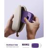 Lamicall Cell Phone Stand for Desk – [Height Adjustable] Foldable Mobile Phone Holder, Portable Stand for iPhone 17 16 15 14 13 12 11 Pro Max Plus Air, Galaxy S25 S24, Telephone, Office Accessories(Dark Purple)