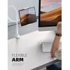 Lamicall Gooseneck Tablet Mount Holder for Bed – Flexible Tablet Arm Clamp for Bed Compatible with Pad Mini 7.9, Air 9.7, Pro 10.5, Kindle, Switch, Galaxy Tabs, More 4.7-11″ Device – Black(White)