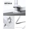 Lamicall Gooseneck Tablet Mount Holder for Bed – Flexible Tablet Arm Clamp for Bed Compatible with Pad Mini 7.9, Air 9.7, Pro 10.5, Kindle, Switch, Galaxy Tabs, More 4.7-11″ Device – Black(White)