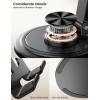 Lamicall Grey Phone Holder, Desk Accessories – Simulated Wood Grain Cell Phone Holder, Office Decor for Women, Valentines Day Gifts for Teen Boys Girls, 4-10” Phones, iPad mini, Gifts for Valentine(Black)