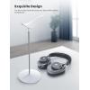 Lamicall Headphone Stand, Desktop Headset Holder – Desk Earphone Stand, for All Headsets Such as Airpods Max, HyperX Gaming Headphones, Beats/Sennheiser Music Headphones – Black(White)